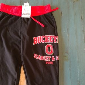 VS Ohio Buckeyes Scarlet & Grey sweatpants PINK